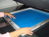 exposgin film to screen for printing t shirts